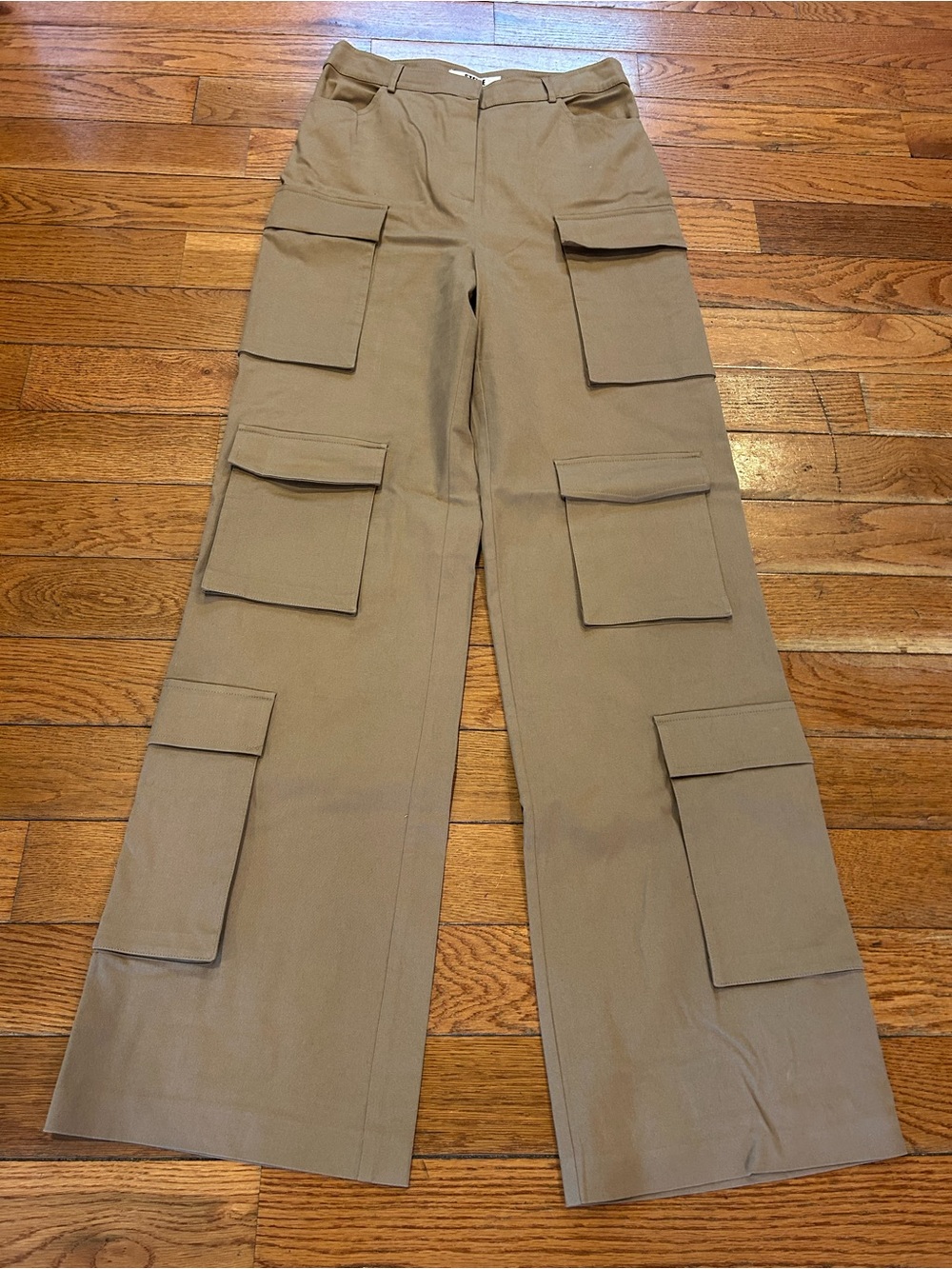 Stevie by Steve Madden Cargo Pocket Pants Extra Long Ultra Baggy y2k UFO EDM 28"